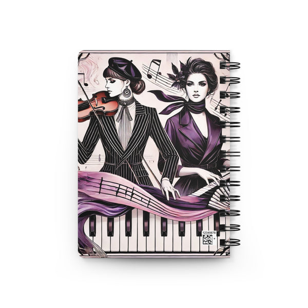 Elegance In The Soul, Music In The Heart, Freedom In The Spirit - Spiral Bound Journal