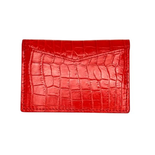 "Nice To Meet You" Crocodile Cardholder