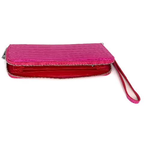 "The Radiant Grace" Pink Rectangular Croco Wakket-Two Colored