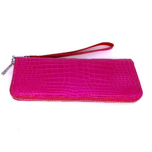 "The Radiant Grace" Pink Rectangular Croco Wakket-Two Colored