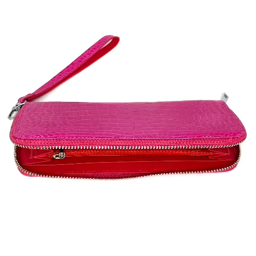 "The Radiant Grace" Pink Rectangular Croco Wakket-Two Colored