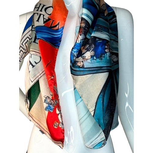 "French Scarf" Luxury Italian Silk Scarf